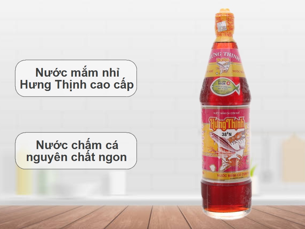 Nước mắm nhĩ hảo hạng Hưng Thịnh 38 độ đạm chai 750ml 2