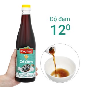 Nước mắm cá cơm Hồng Hạnh 12 độ đạm chai 900ml