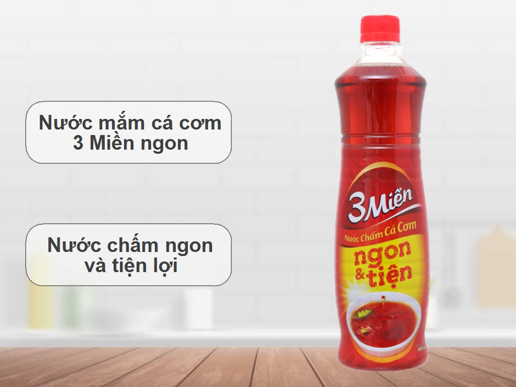 Nước chấm cá cơm 3 Miền chai 800ml 2