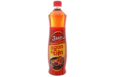 Nước mắm cá cơm 3 Miền chai 800ml