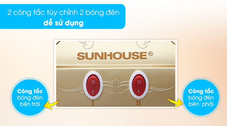 Đèn sưởi nhà tắm Sunhouse SHD3812 550W