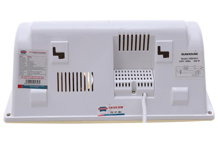 Đèn sưởi nhà tắm Sunhouse SHD3812 550W Màu Vàng