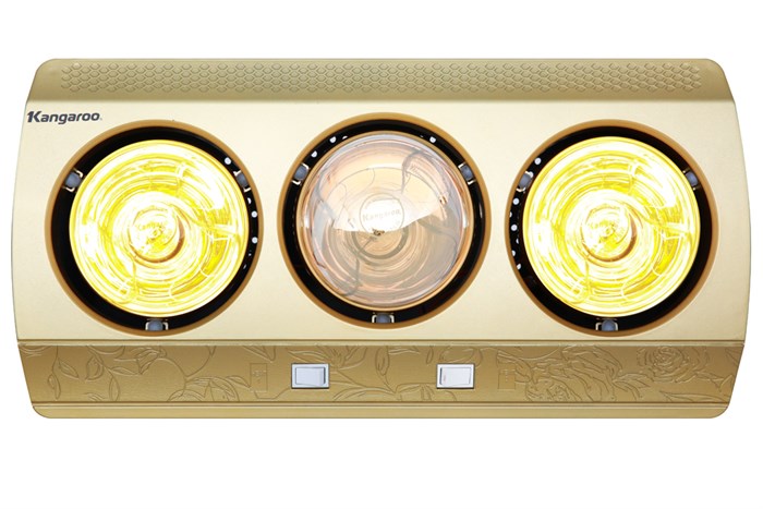 Đèn sưởi nhà tắm Kangaroo KG3BH01 825W Màu Vàng đồng