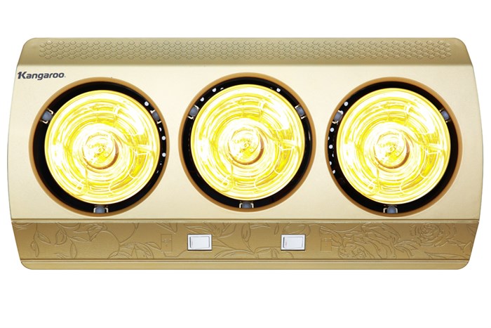 Đèn sưởi nhà tắm Kangaroo KG3BH01 825W Màu Vàng đồng