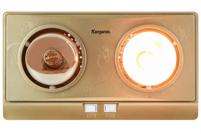 Đèn sưởi nhà tắm Kangaroo KG247V 550W Màu Vàng đồng