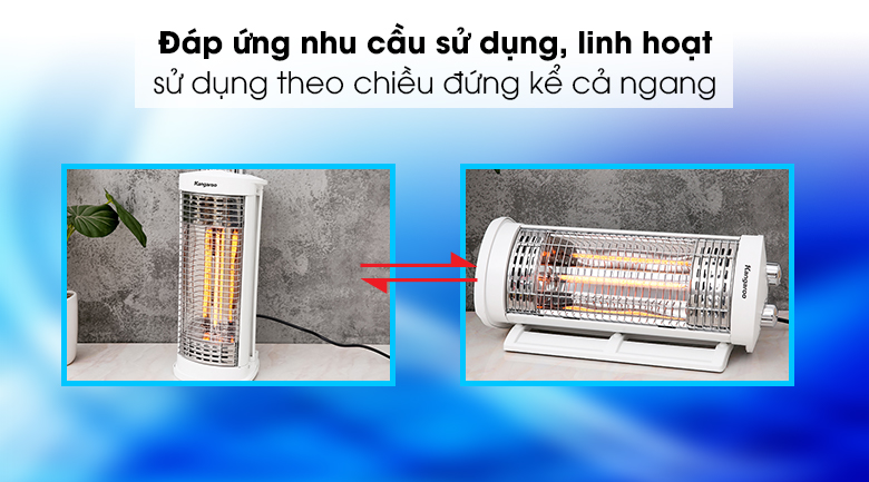 Đèn sưởi Carbon Kangaroo KG1026C 550W