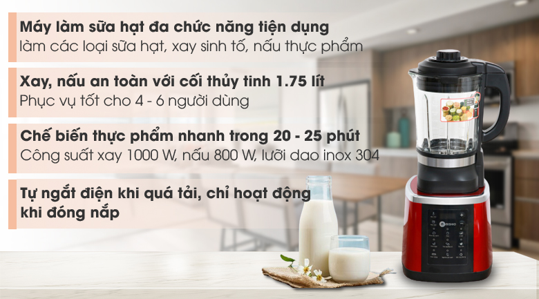 Máy làm sữa hạt Mishio MK160