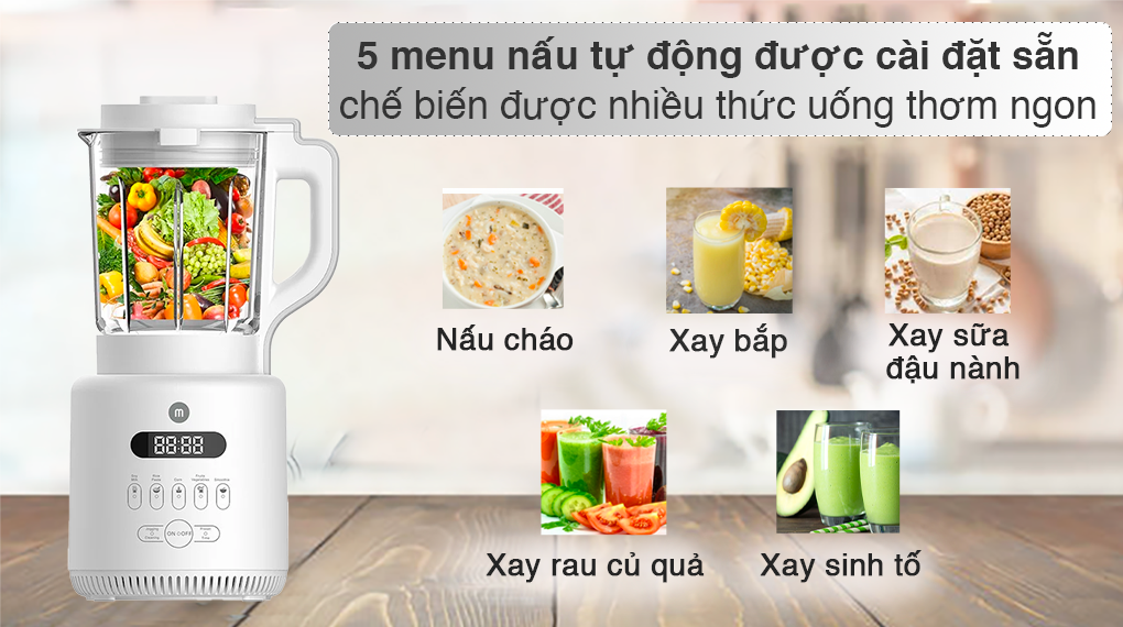 Máy làm sữa hạt đa năng Mishio MK-270 - 4