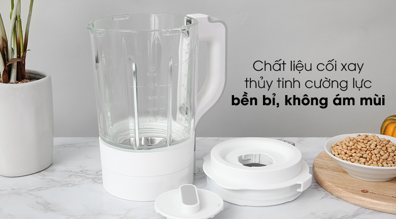 Máy làm sữa hạt đa năng Mishio MK-270 - Cối xay chất liệu thủy tinh cường lực cao cấp
