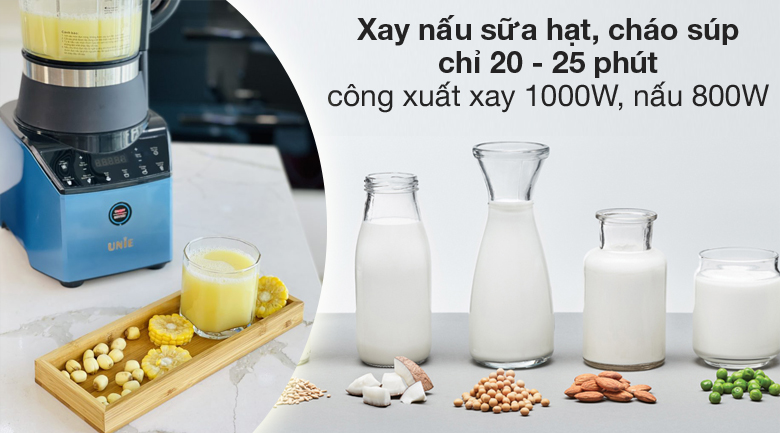 Xay nấu nhanh - Máy làm sữa hạt Unie V3 - Máy làm sữa hạt Unie V3
