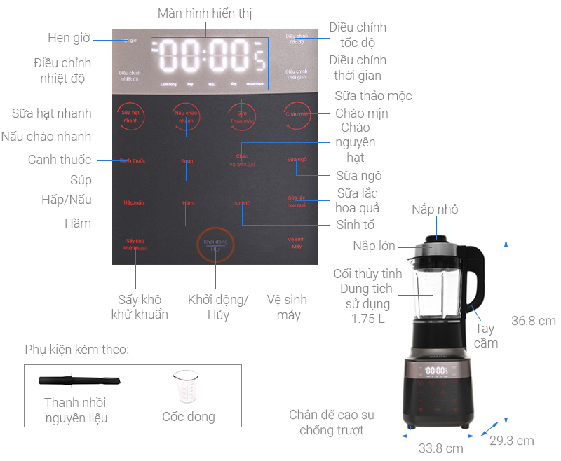 Máy làm sữa hạt Kalite KL PRO 900