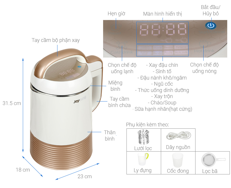 Máy làm sữa hạt Joyoung DJ13C-Q3