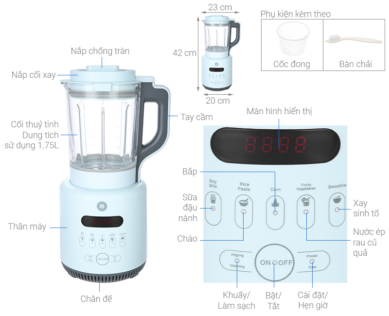 Máy làm sữa hạt Mishio MK316