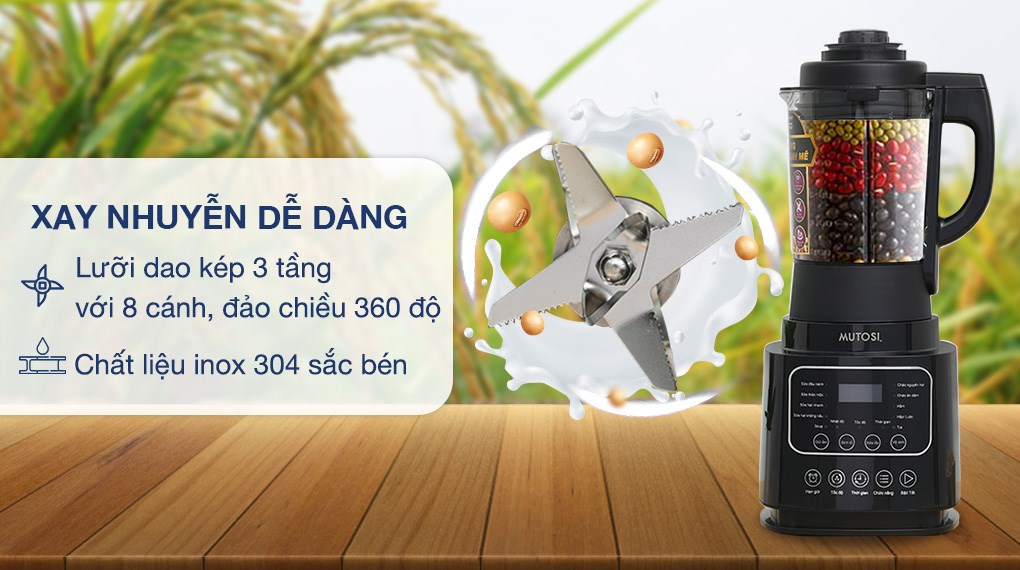 Máy làm sữa hạt đa năng Mutosi MM-S613