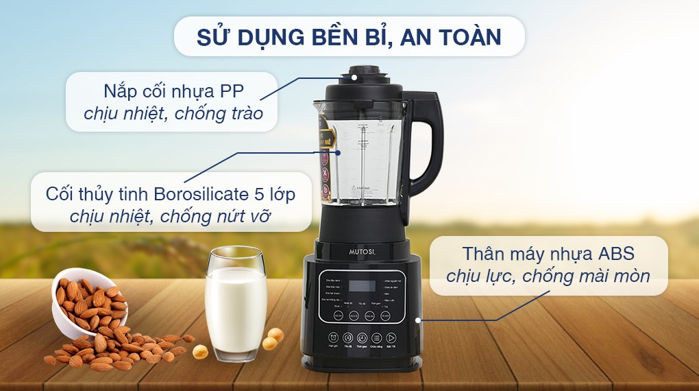Máy làm sữa hạt đa năng Mutosi MM-S613