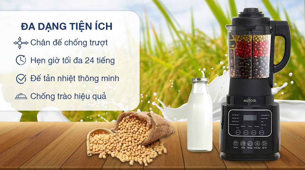 Máy làm sữa hạt đa năng Mutosi MM-S613