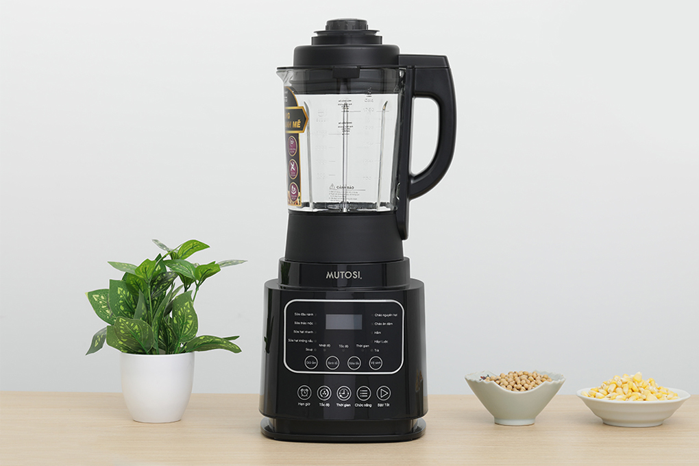Máy làm sữa hạt đa năng Mutosi MM-S613 Màu Đen
