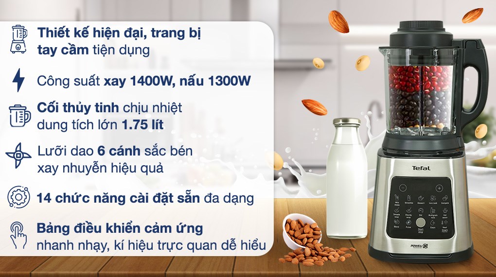 Máy làm sữa hạt đa năng Tefal BL83SD66