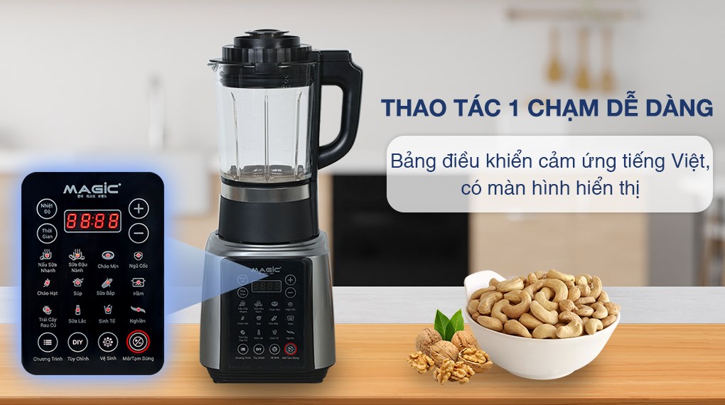Máy làm sữa hạt đa năng Magic A-96 bạc