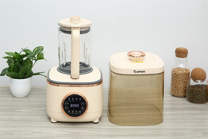 Máy làm sữa hạt Rapido RHB-600D Màu Kem