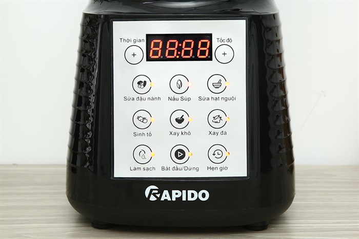 Máy làm sữa hạt đa năng Rapido RHB-1800D Màu Đen