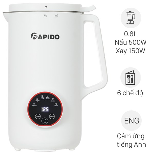 Máy làm sữa hạt Rapido RHB-500D