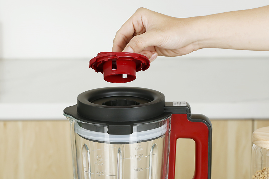 Máy làm sữa hạt đa năng Mishio MK-360 Màu Đen - Đỏ