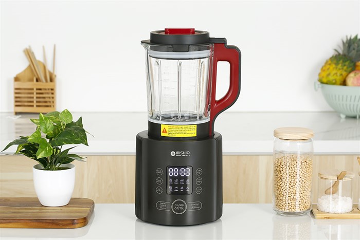 Máy làm sữa hạt đa năng Mishio MK-360 Màu Đen - Đỏ