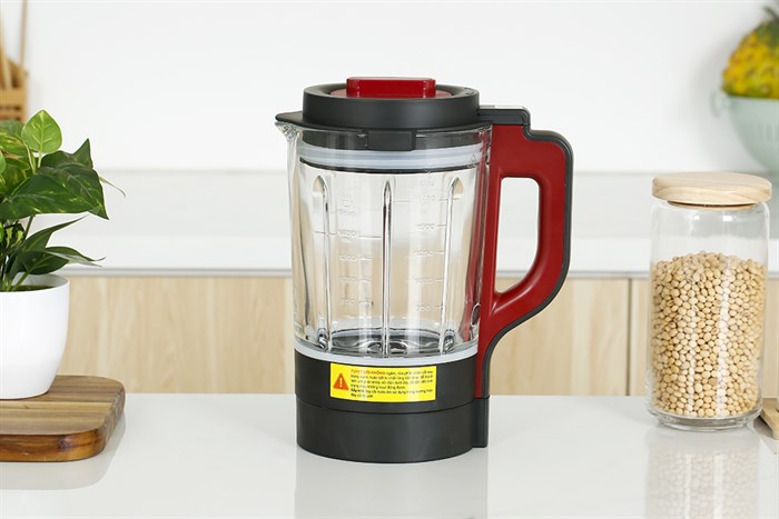 Máy làm sữa hạt đa năng Mishio MK-360 Màu Đen - Đỏ