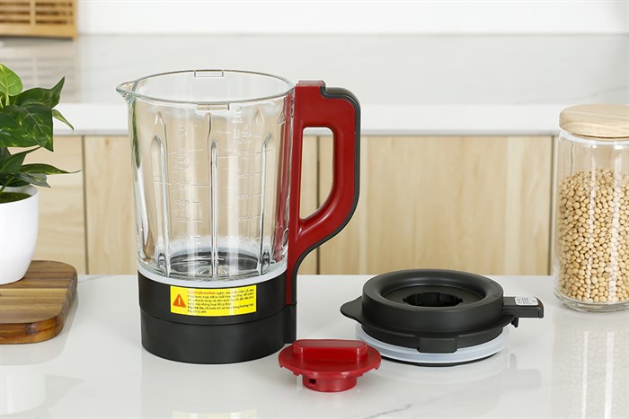 Máy làm sữa hạt đa năng Mishio MK-360 Màu Đen - Đỏ