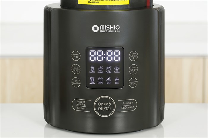 Máy làm sữa hạt đa năng Mishio MK-360 Màu Đen - Đỏ