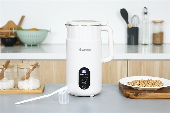 Máy làm sữa hạt đa năng Rapido RHB-500DW trắng Màu Trắng