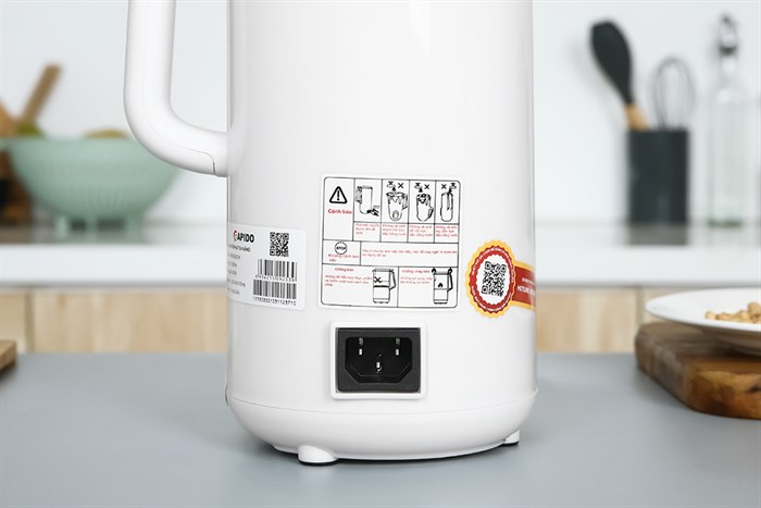 Máy làm sữa hạt đa năng Rapido RHB-500DW trắng Màu Trắng