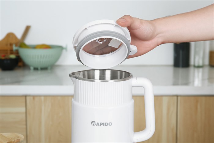 Máy làm sữa hạt đa năng Rapido RHB-500DW trắng Màu Trắng