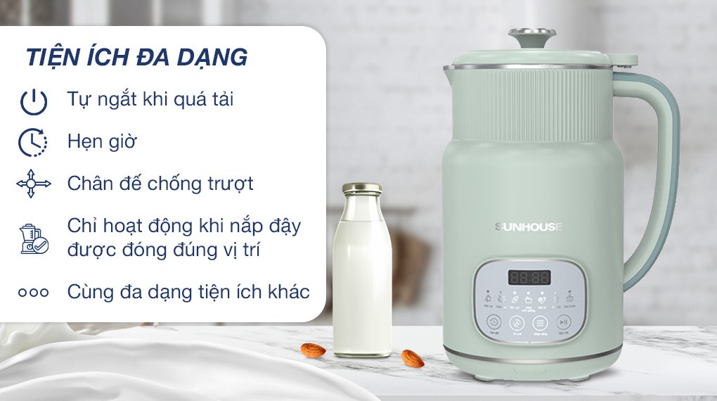 Máy làm sữa hạt đa năng Sunhouse SHD5260
