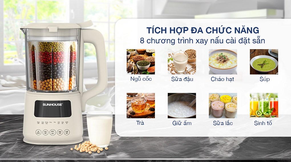 Máy làm sữa hạt đa năng Sunhouse SHD5261