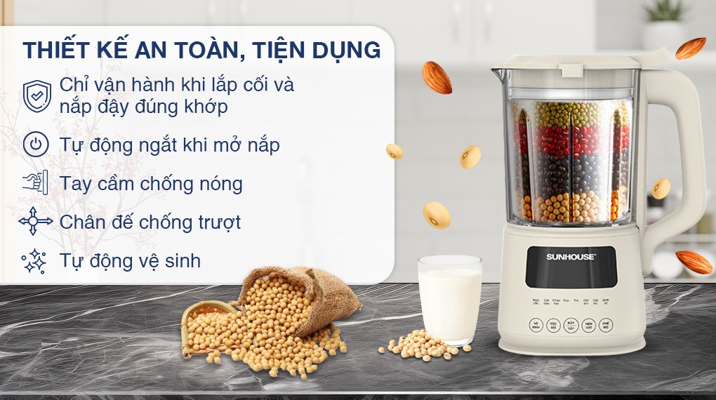 Máy làm sữa hạt đa năng Sunhouse SHD5261