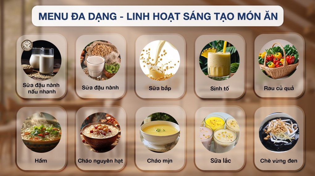 Máy làm sữa hạt đa năng Bear BCB-E153W2