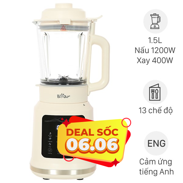 Máy làm sữa hạt đa năng Bear BCB-E153W2