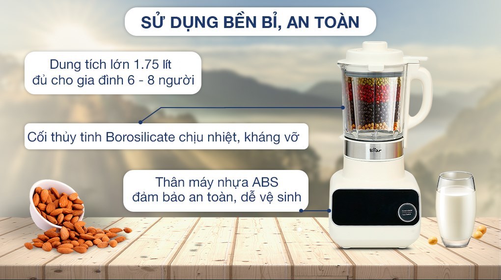 Máy làm sữa hạt đa năng Bear BCB-D17231W