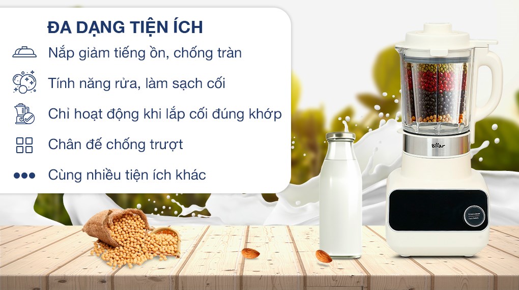 Máy làm sữa hạt đa năng Bear BCB-D17231W