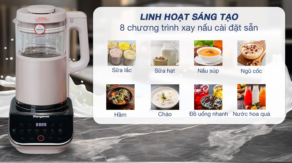 Máy làm sữa hạt đa năng Kangaroo KG175HB3