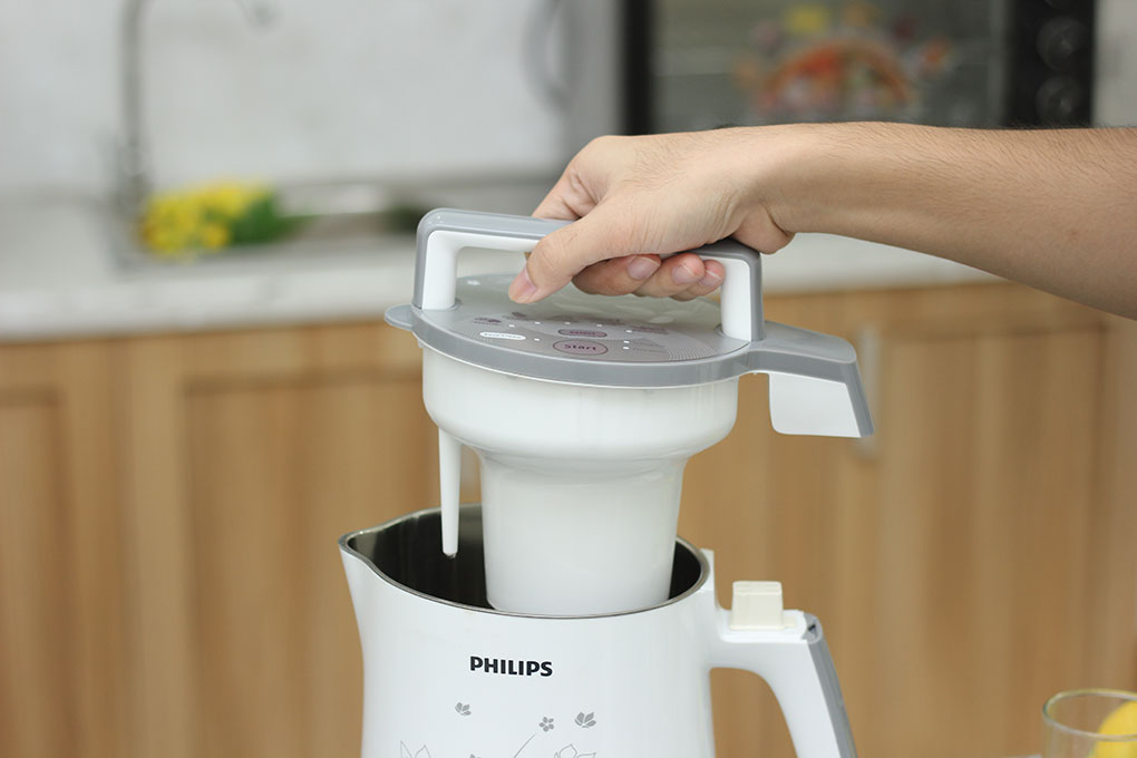 Máy làm sữa đậu nành Philips HD2072 1.3 lít Màu Trắng