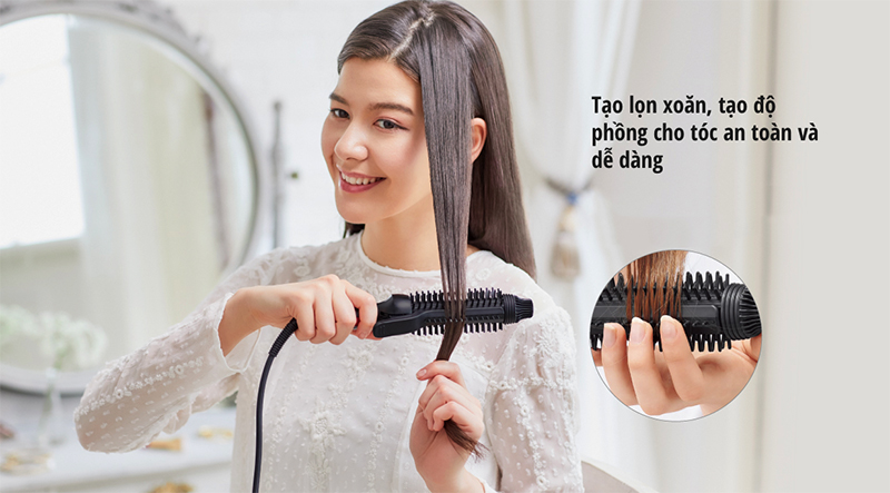 Tự tạo kiểu dễ dàng - Máy tạo kiểu tóc Panasonic EH-HT45-K645 Tự tạo kiểu dễ dàng - Máy tạo kiểu tóc Panasonic EH-HT45-K645