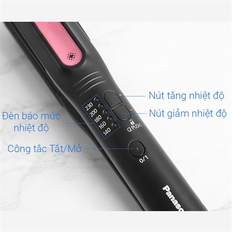 Máy duỗi tóc Panasonic EH-HV52-K645 Màu Đen