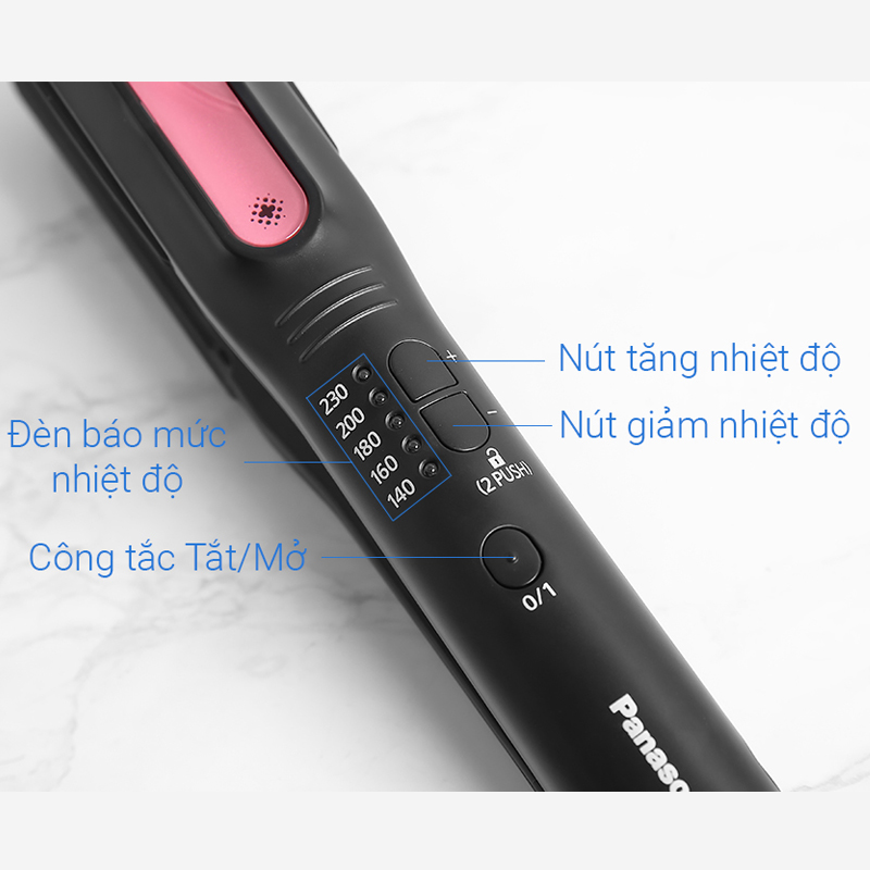 Máy duỗi tóc Panasonic EH-HV52-K645 Màu Đen