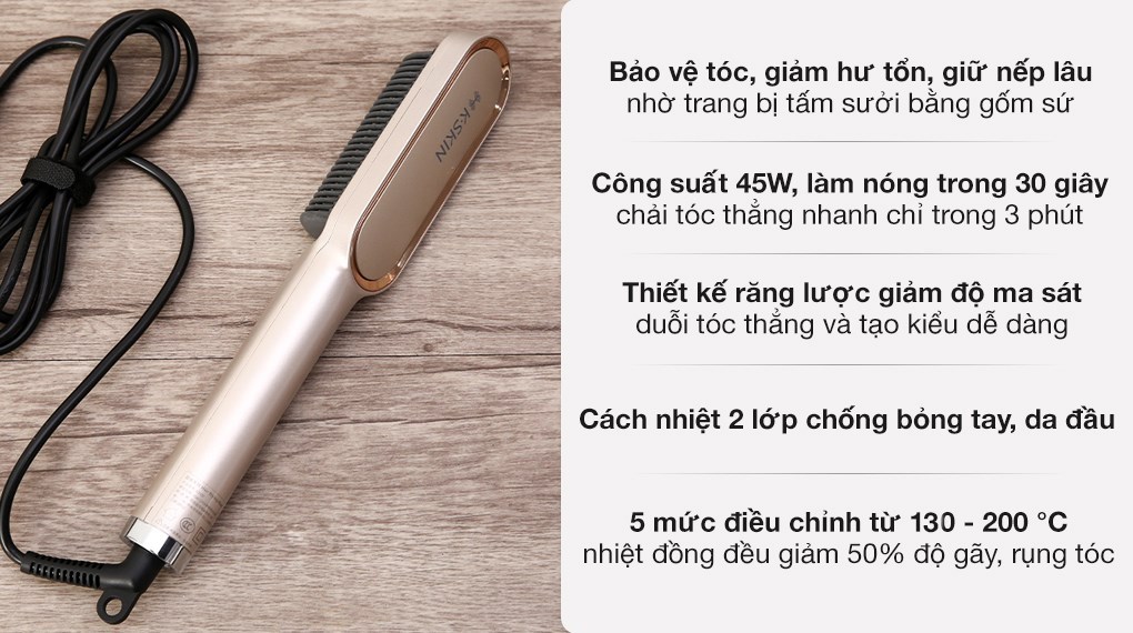 Lược điện chải tóc đa năng K.SKIN KD380