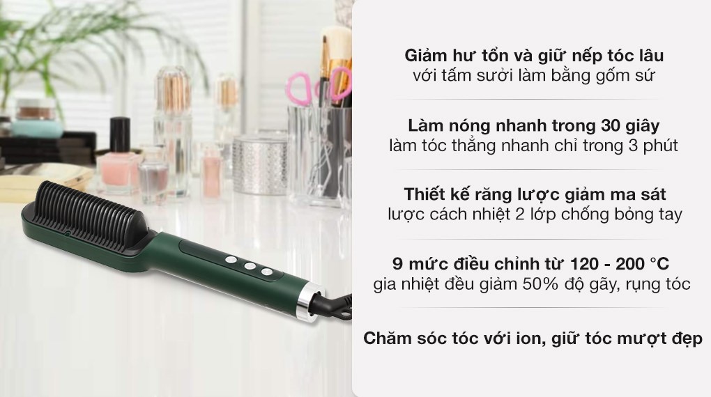 Lược điện chải tóc đa năng K.SKIN KD380K