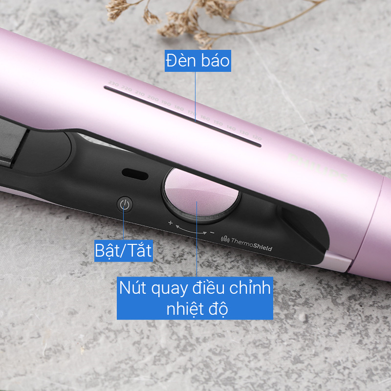 Máy duỗi tóc Philips BHS530/00 Màu Hồng