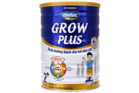 Sữa bột Dielac Grow Plus 2+ lon xanh 900g